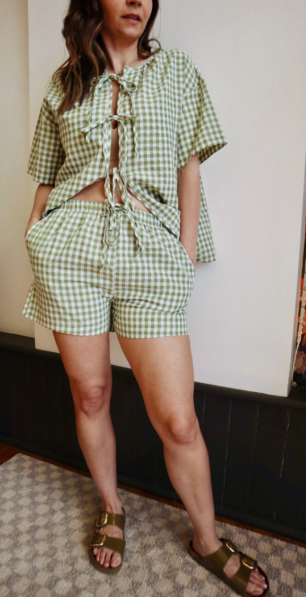 Gingham Pull-on Short
