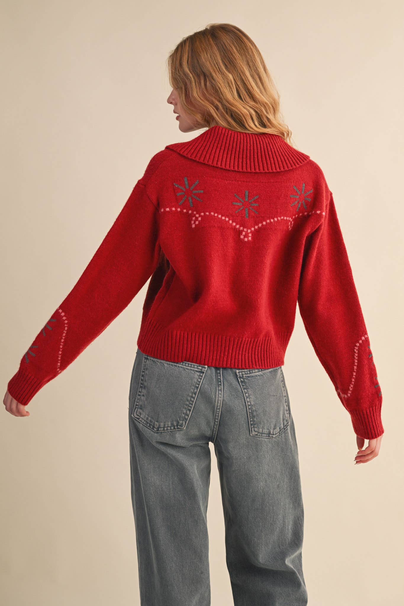 Western Rope Trim Cardigan