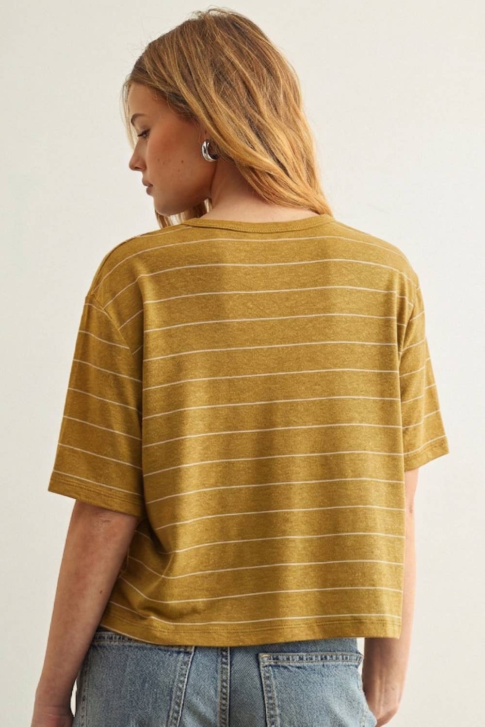 Linen Stripe Tee