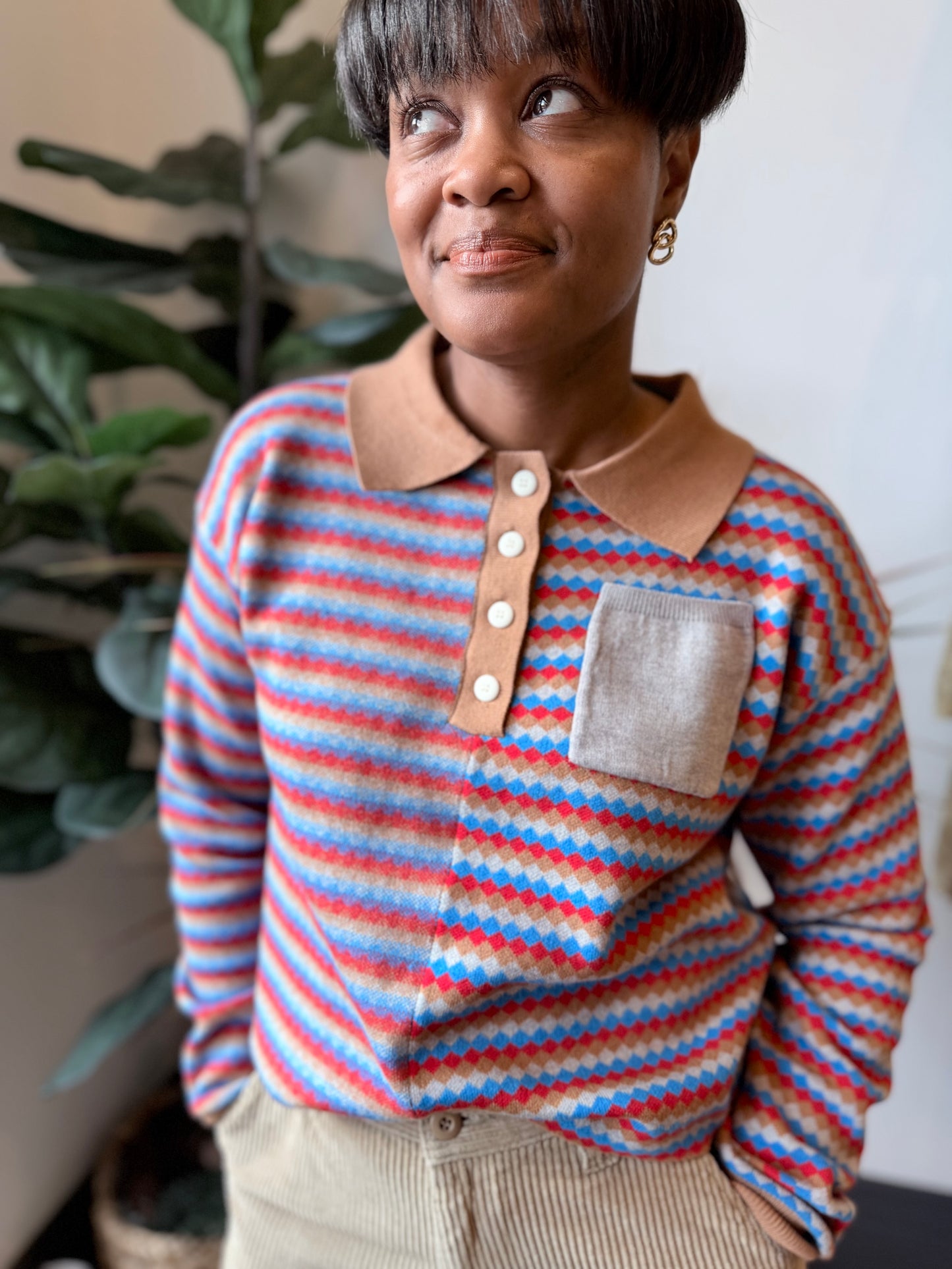 Multi-Color Striped Sweater