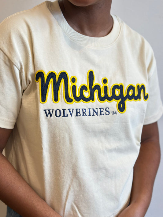 Michigan Stitch Heavyweight Crop Tee