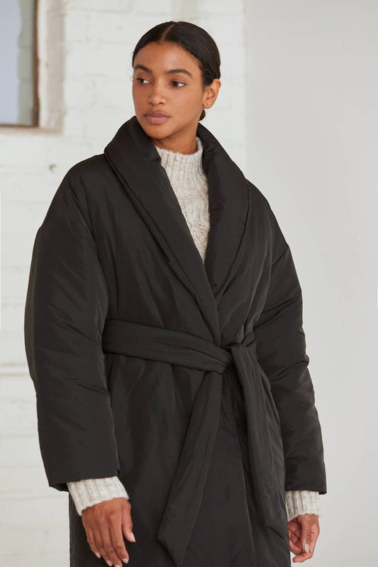 Belted Puffer Coat