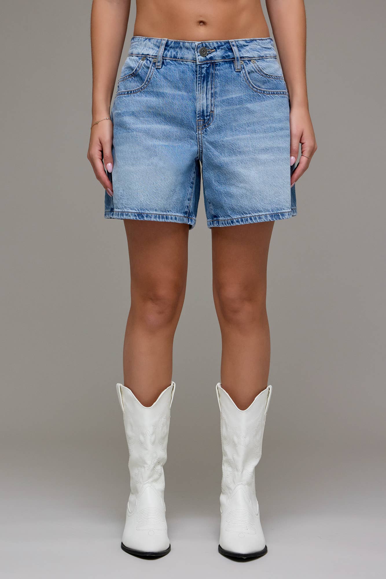Classic 5"Denim Barrel Shorts