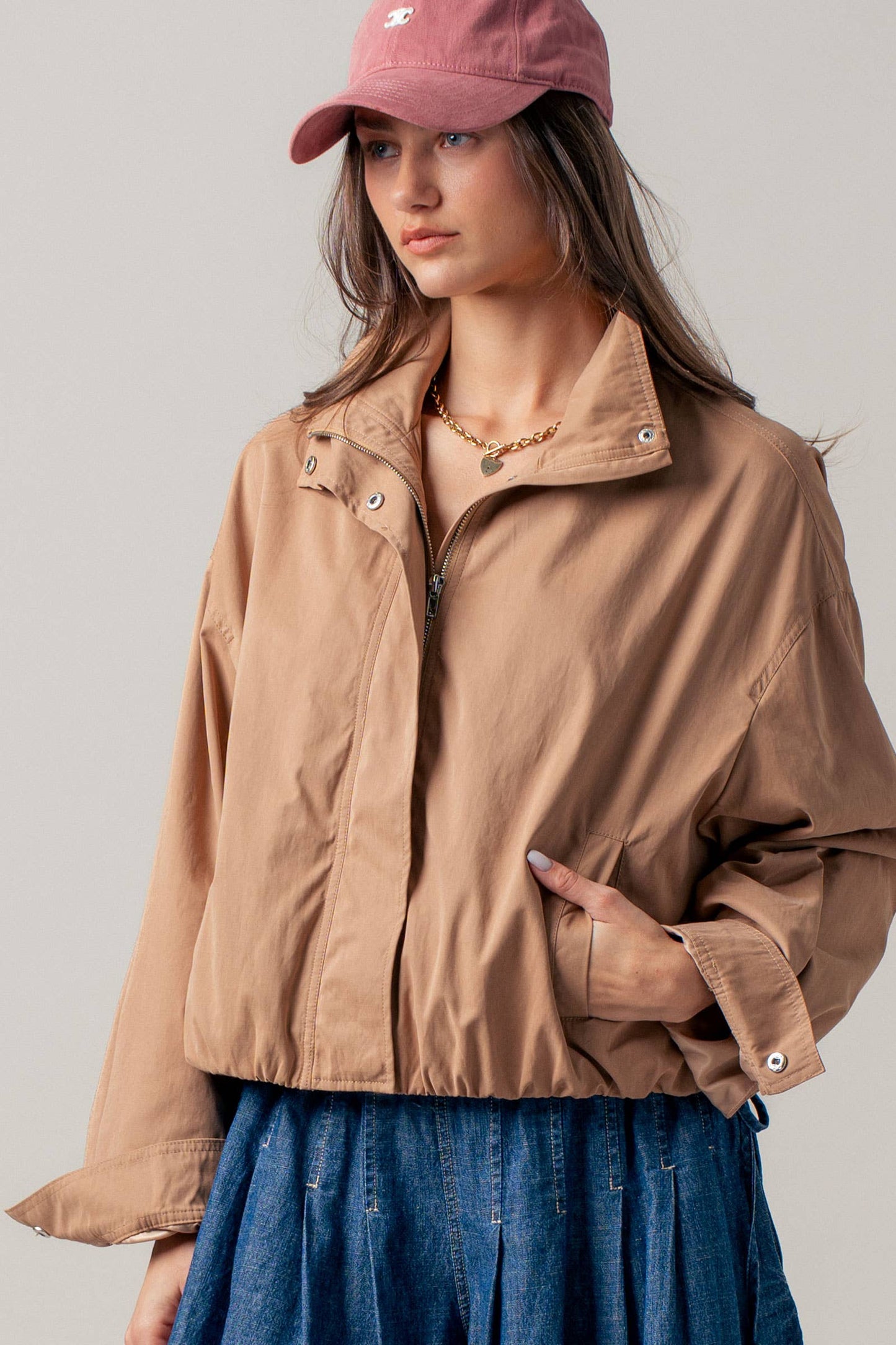 Cropped Lightweight Jacket