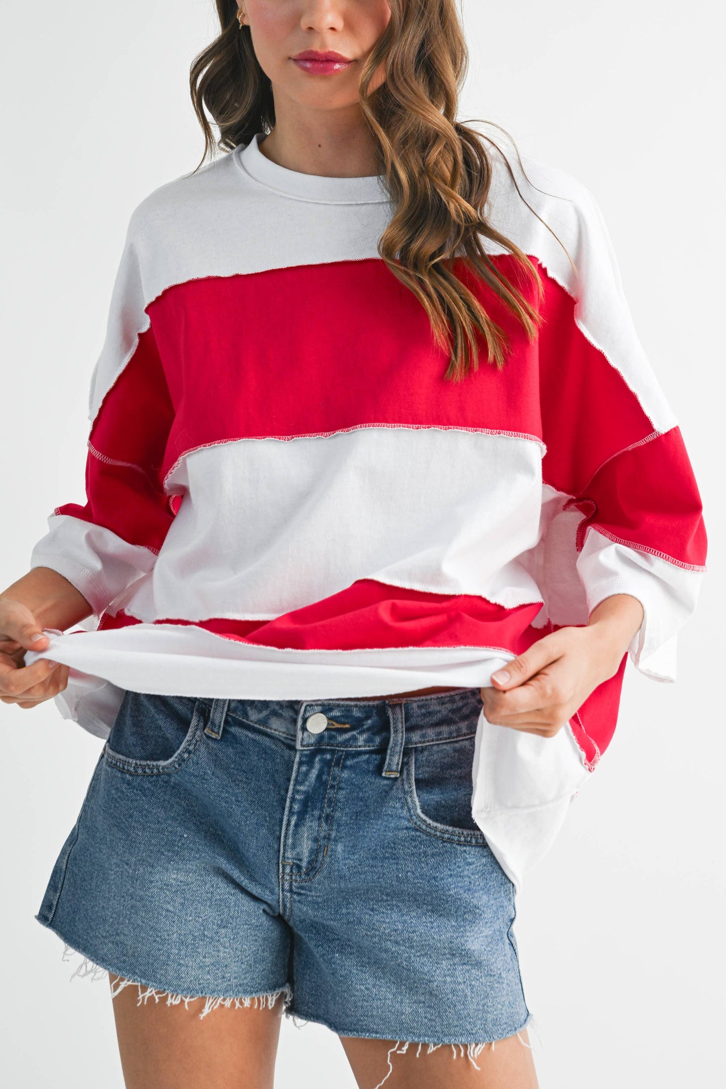 Oversized Striped Tee