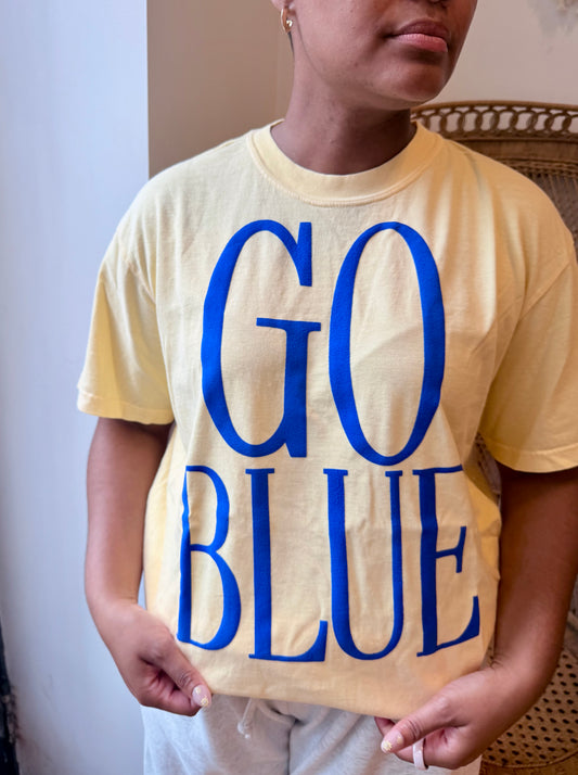 GO BLUE Michigan Puff Tee