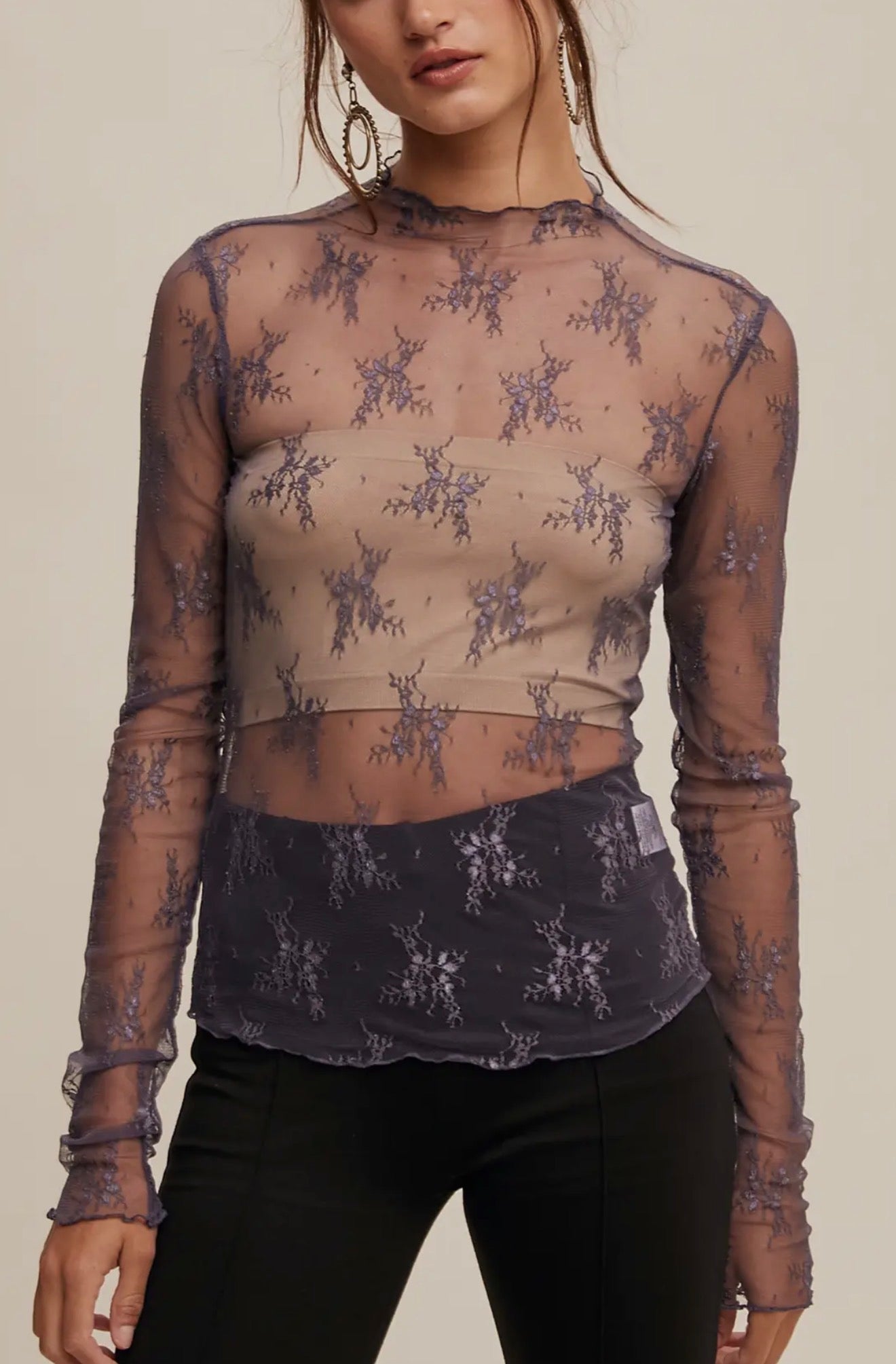 Sheer Lace Top