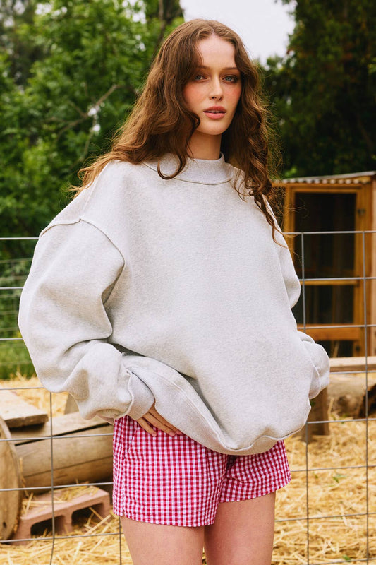 Mock Neck Sweatshirt