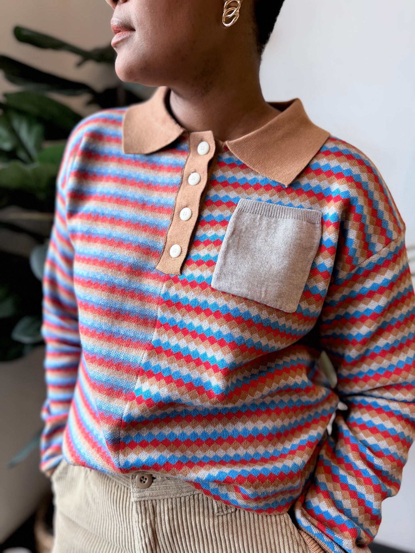 Multi-Color Striped Sweater