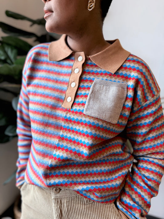 Multi-Color Striped Sweater