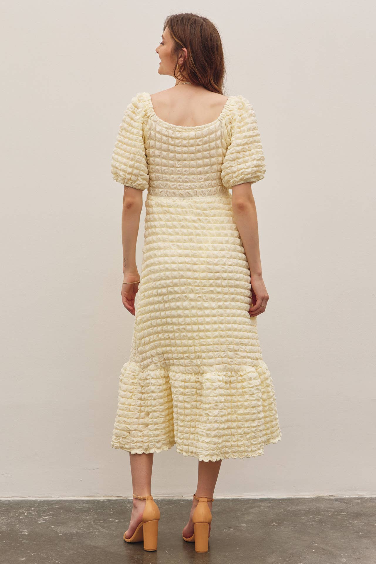 Puffy Textred Dress