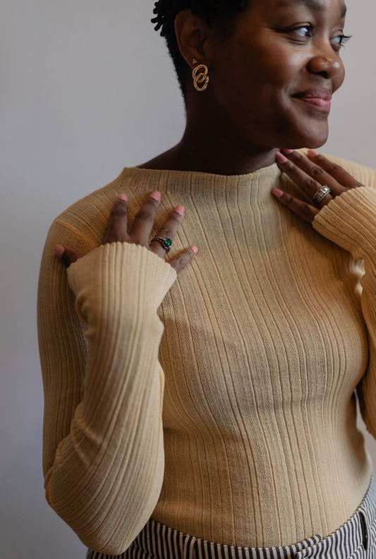 Sheer Long-sleeve layering Tee