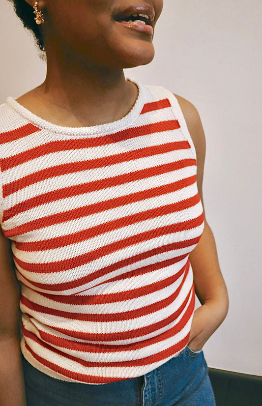 Striped Sweater Tank