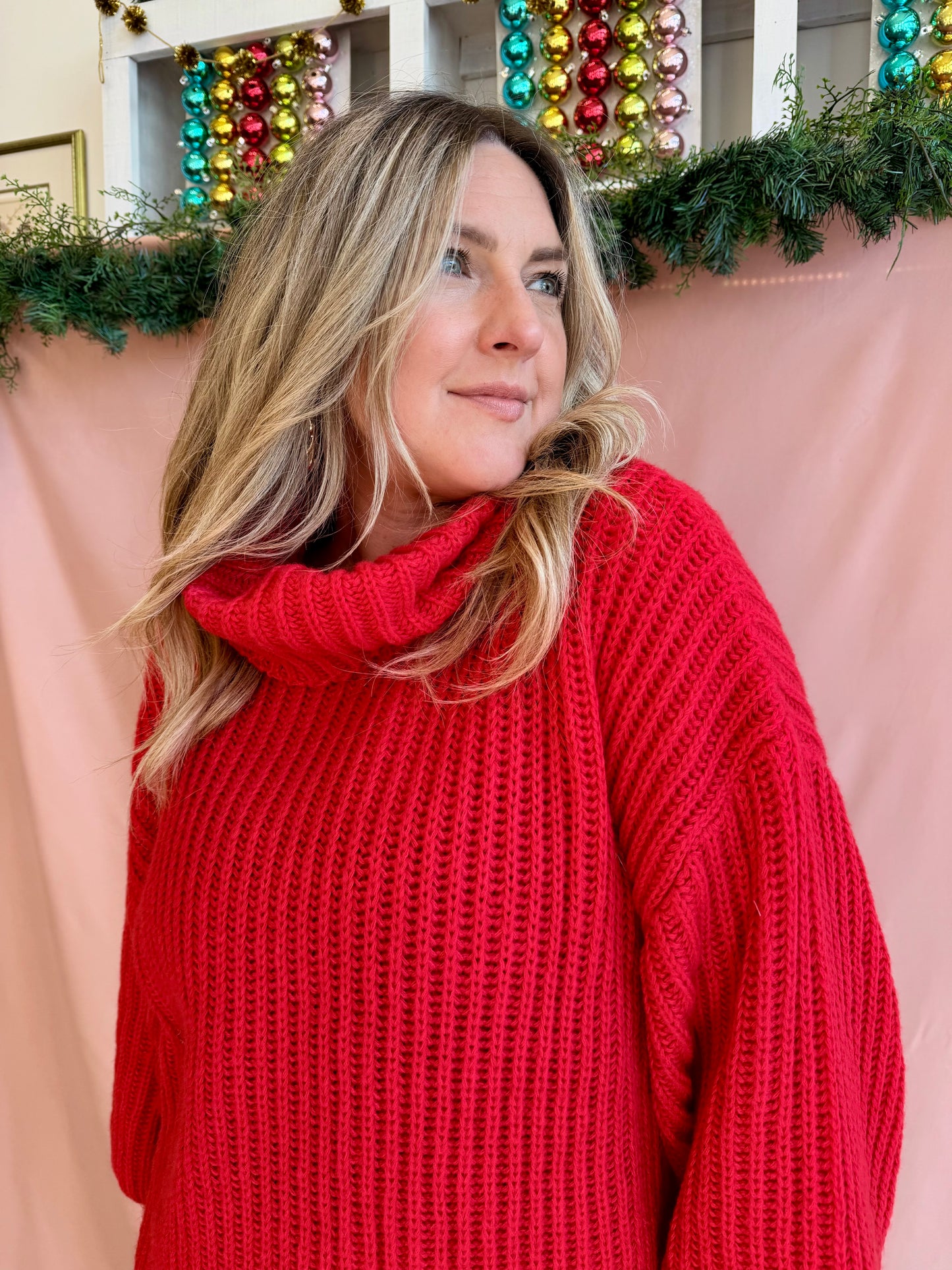 Chunky Oversized Turtleneck Sweater