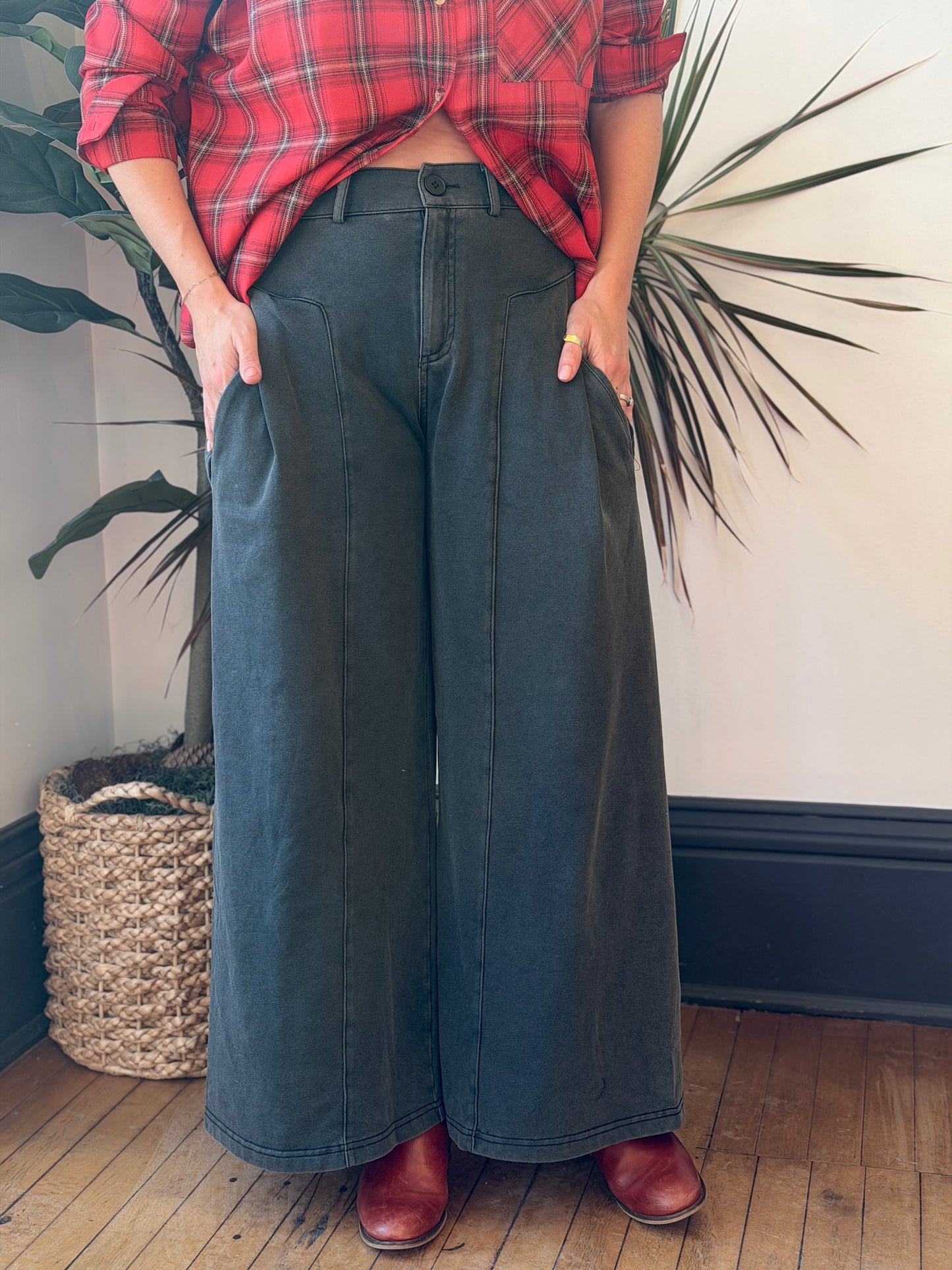 Wide Trouser Knit Pant