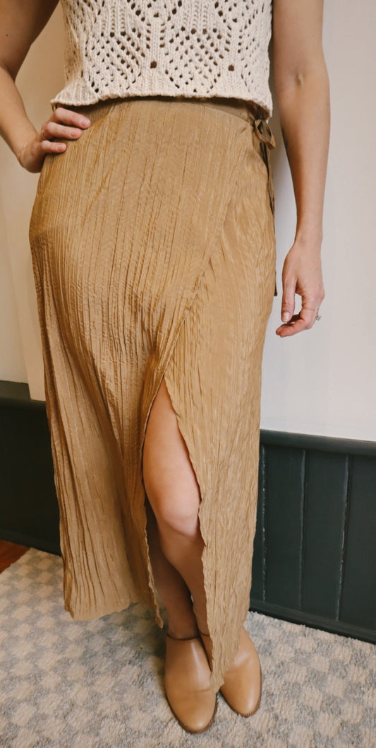 Wrap Midi Skirt