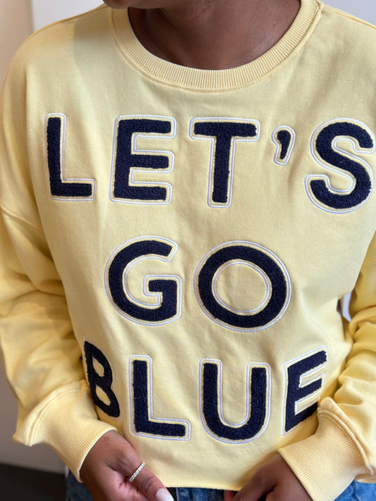 Michigan Chenille Cropped Sweatshirt