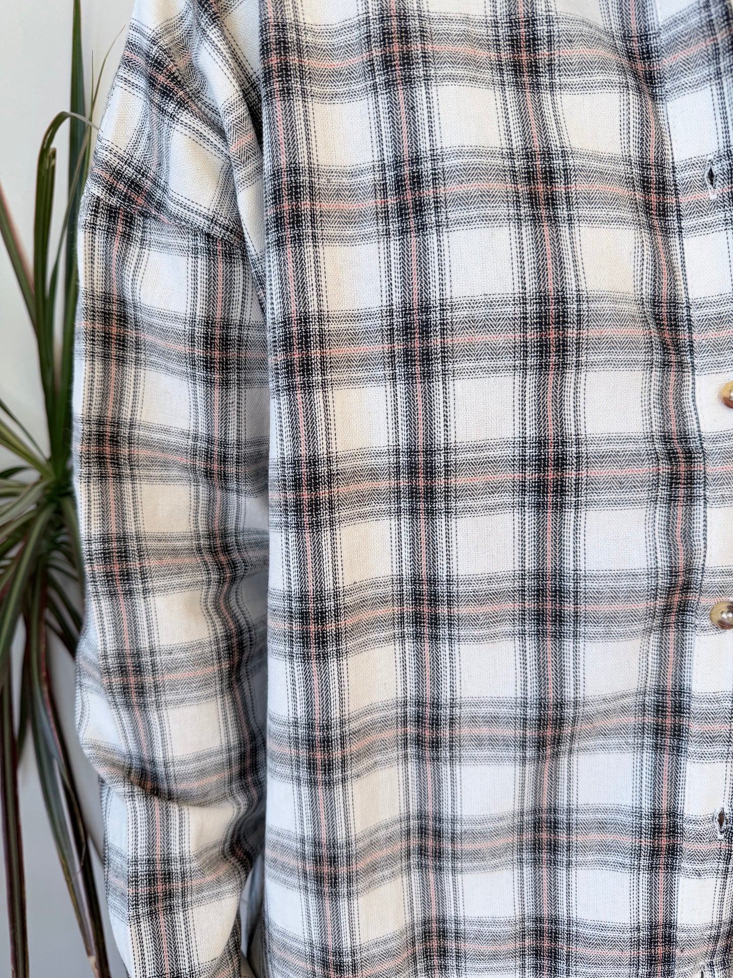 Oversized Plaid Button Down