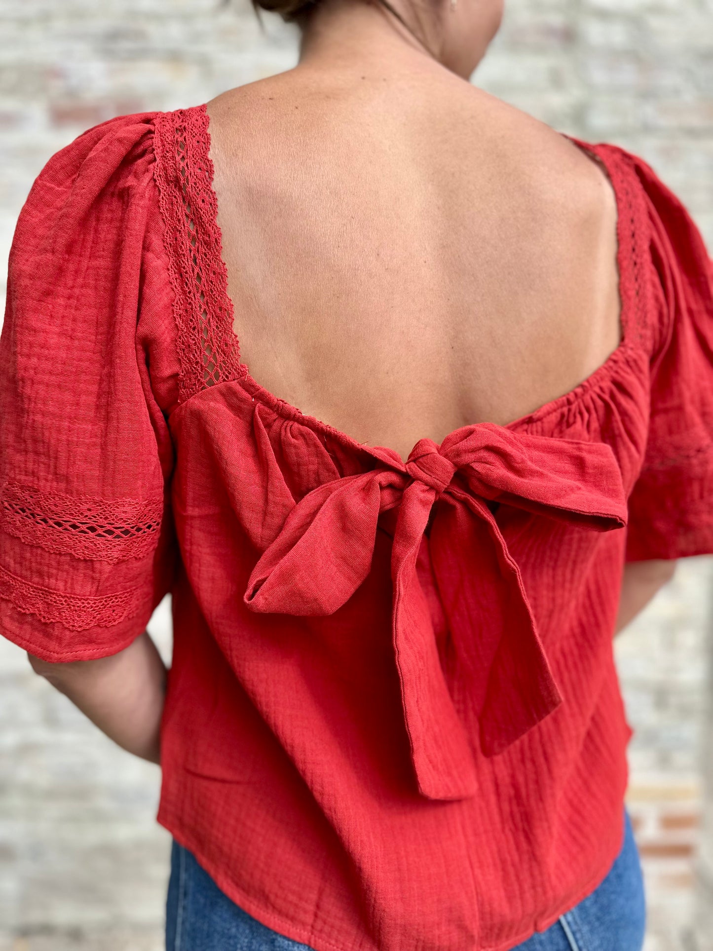 Woven Boho Blouse