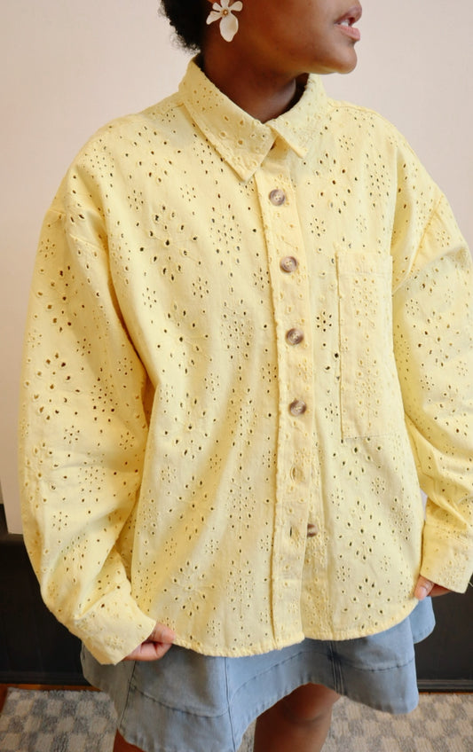 Eyelet Shacket