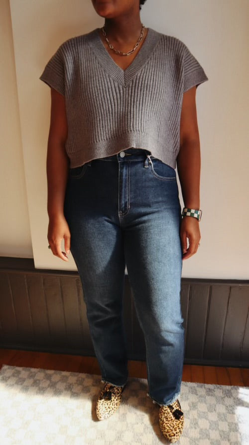 High Rise Straight Hem Bust