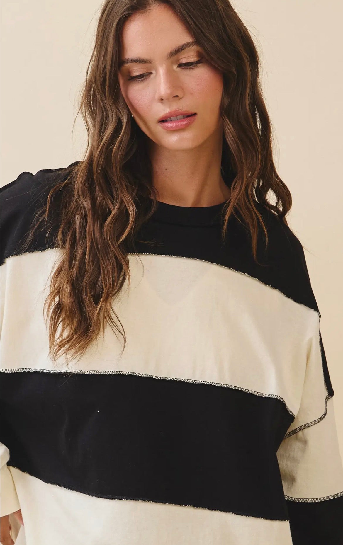 Oversized Striped Tee
