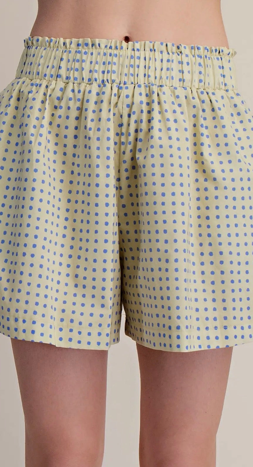 Elastic Waist Wide Leg Short