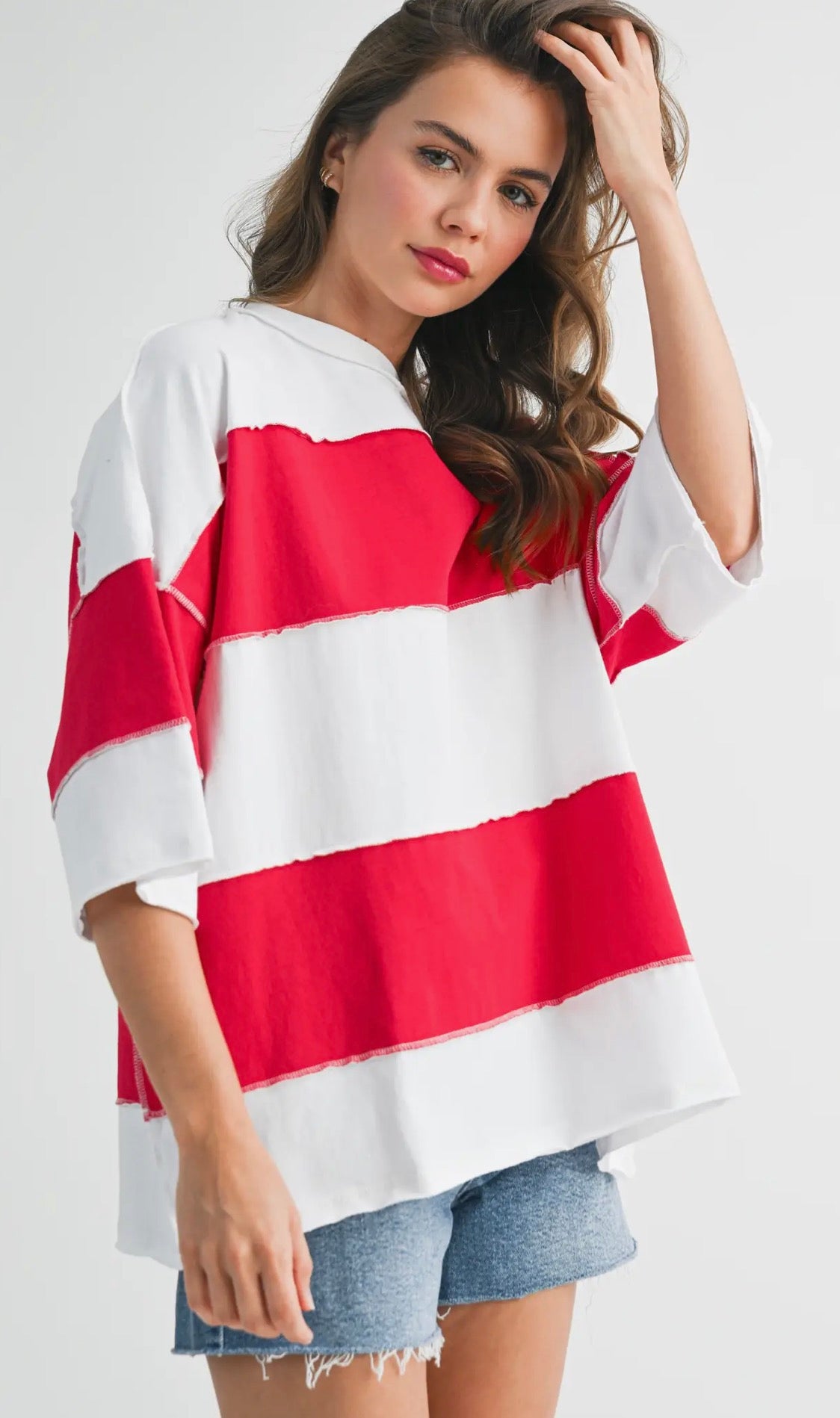 Oversized Striped Tee