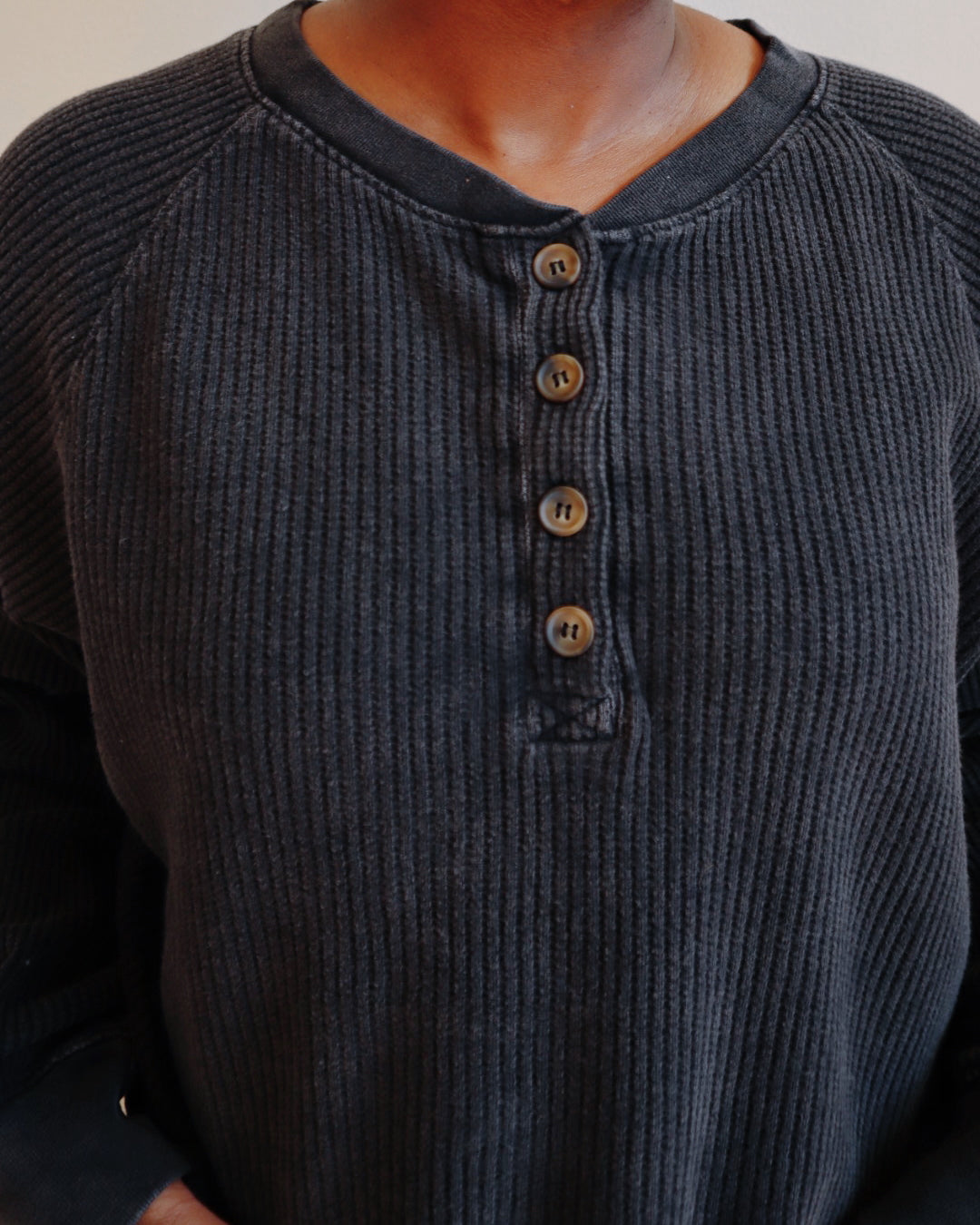 Button Front Henley