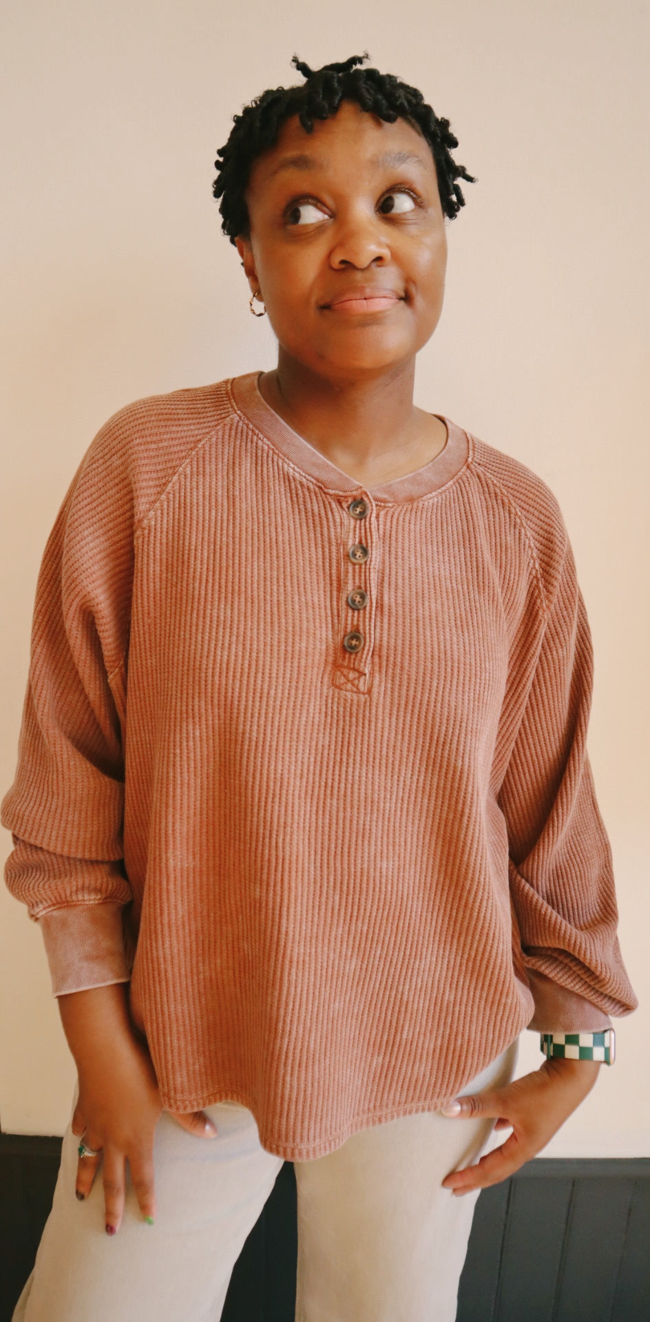 Button Front Henley