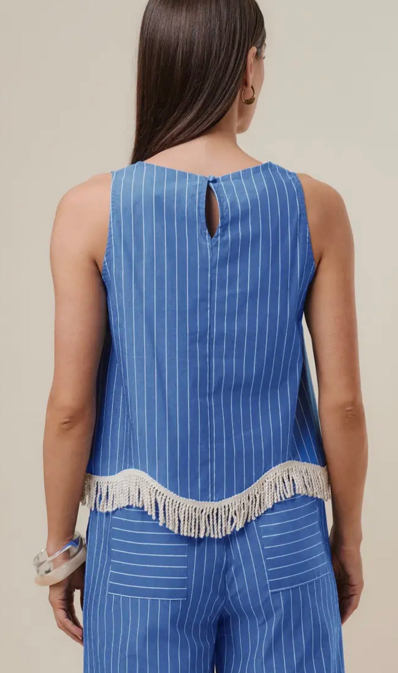 Fringe Stripe Top
