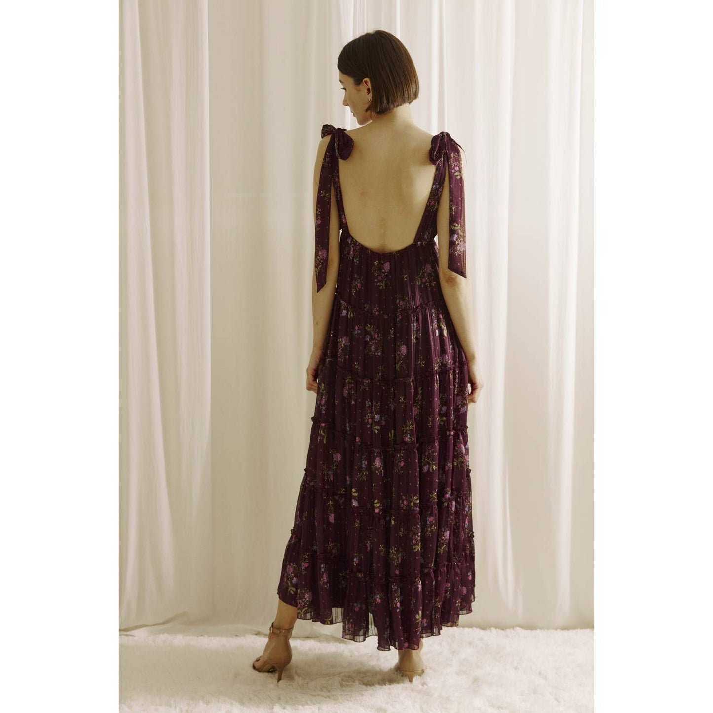 Floral Tiered Ruffle Maxi Dress