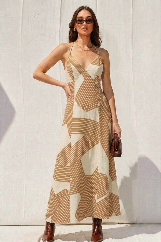 Open Back Maxi Dress