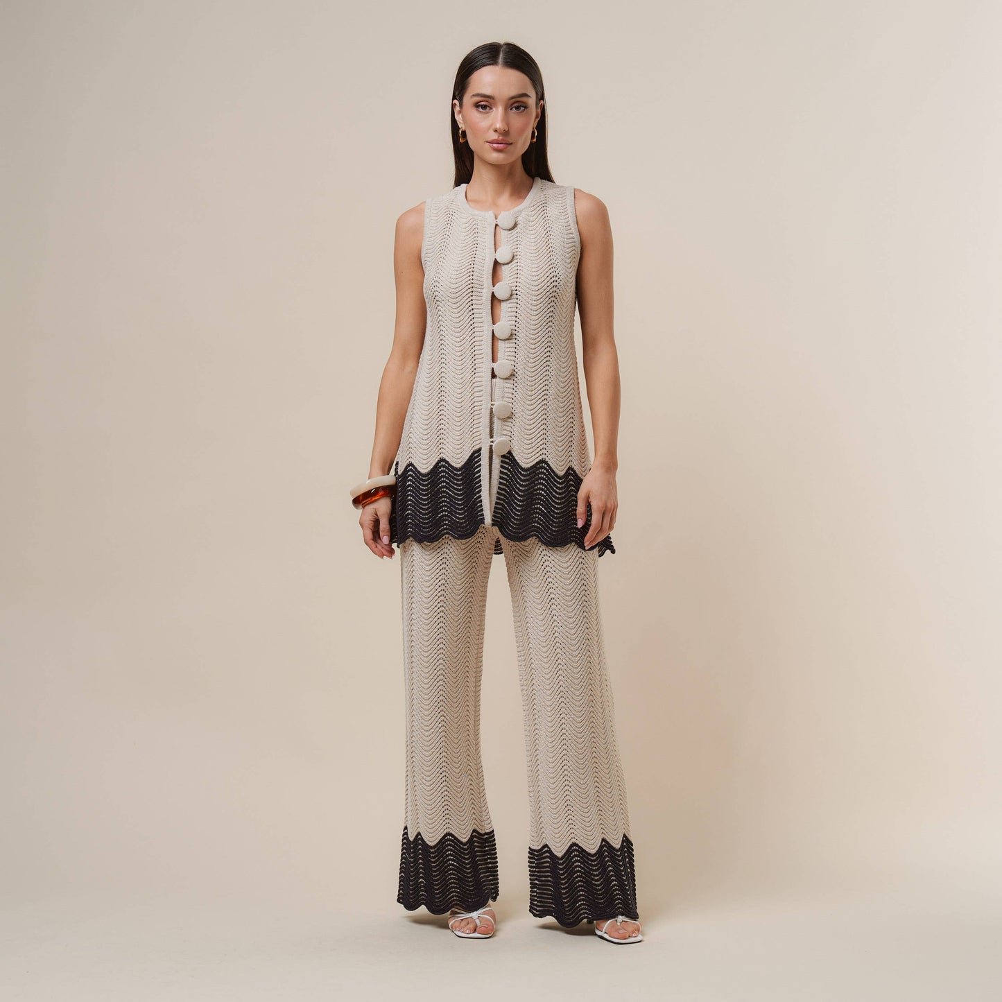 Colorblock Knit Pant