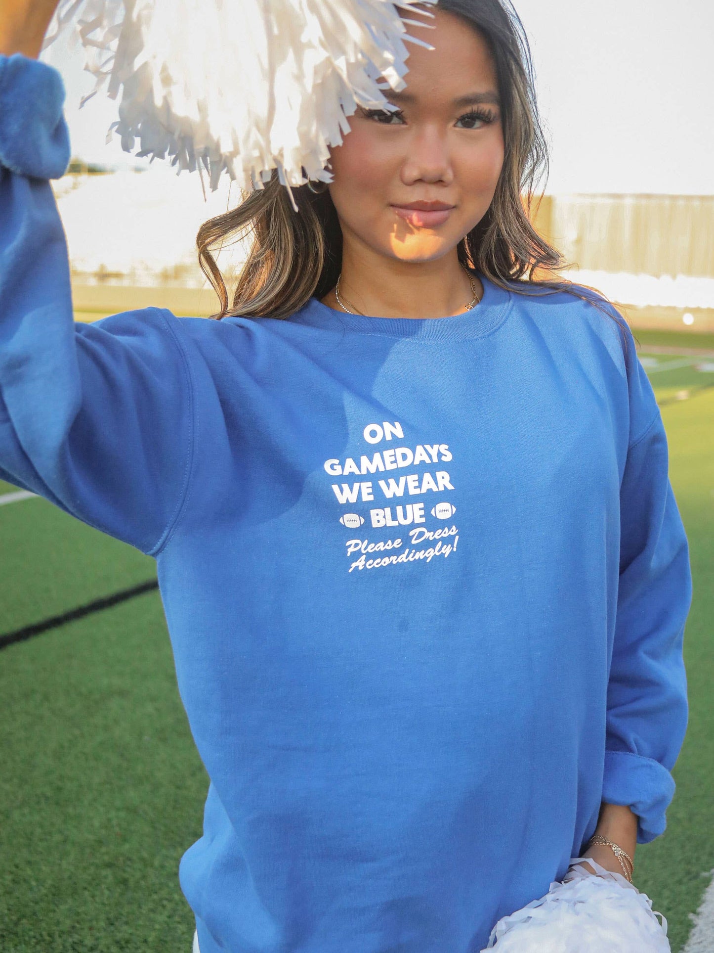 Gamedays We Wear Blue Sweatshirt