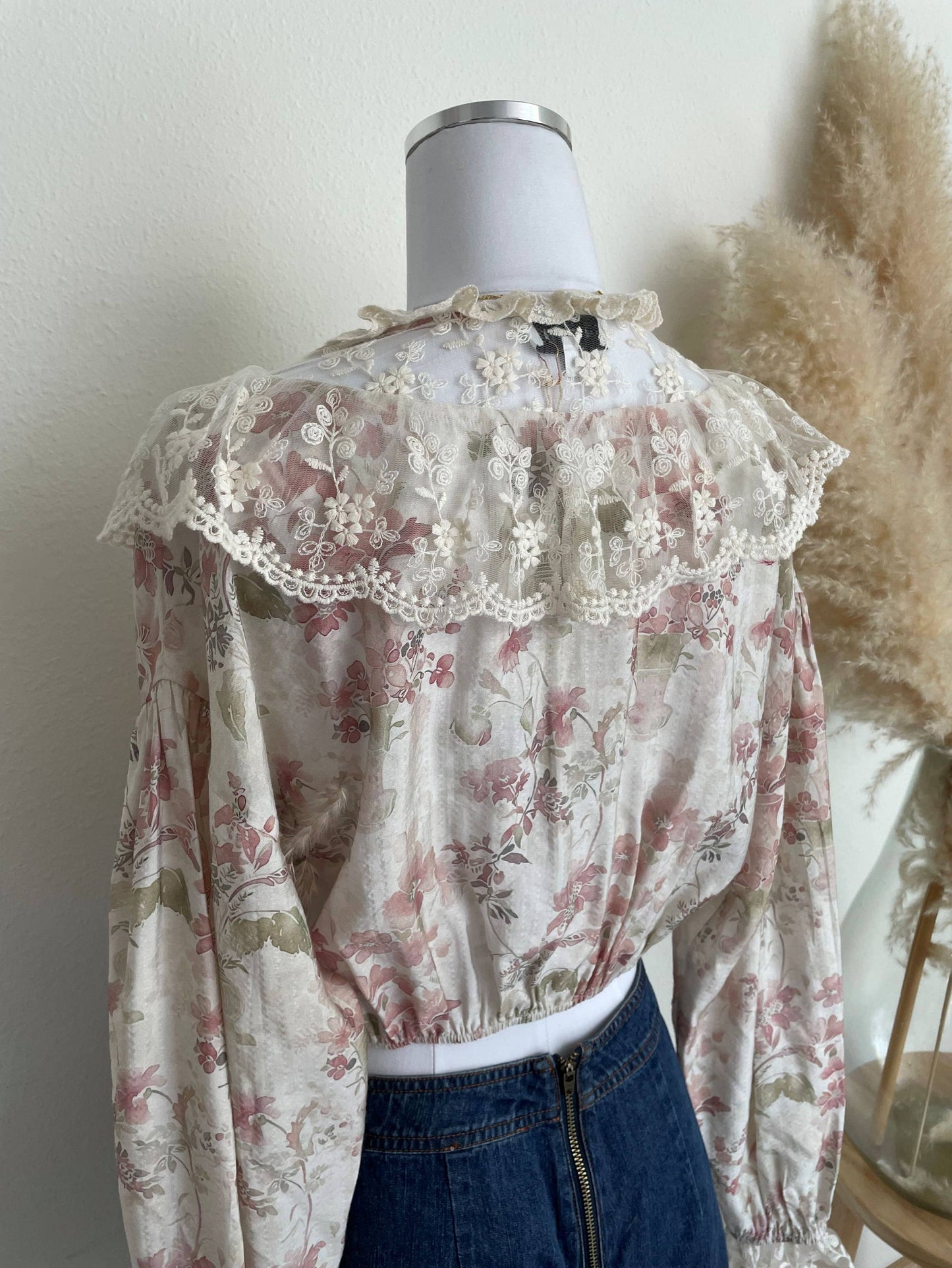 Lace Ruffle Blouse