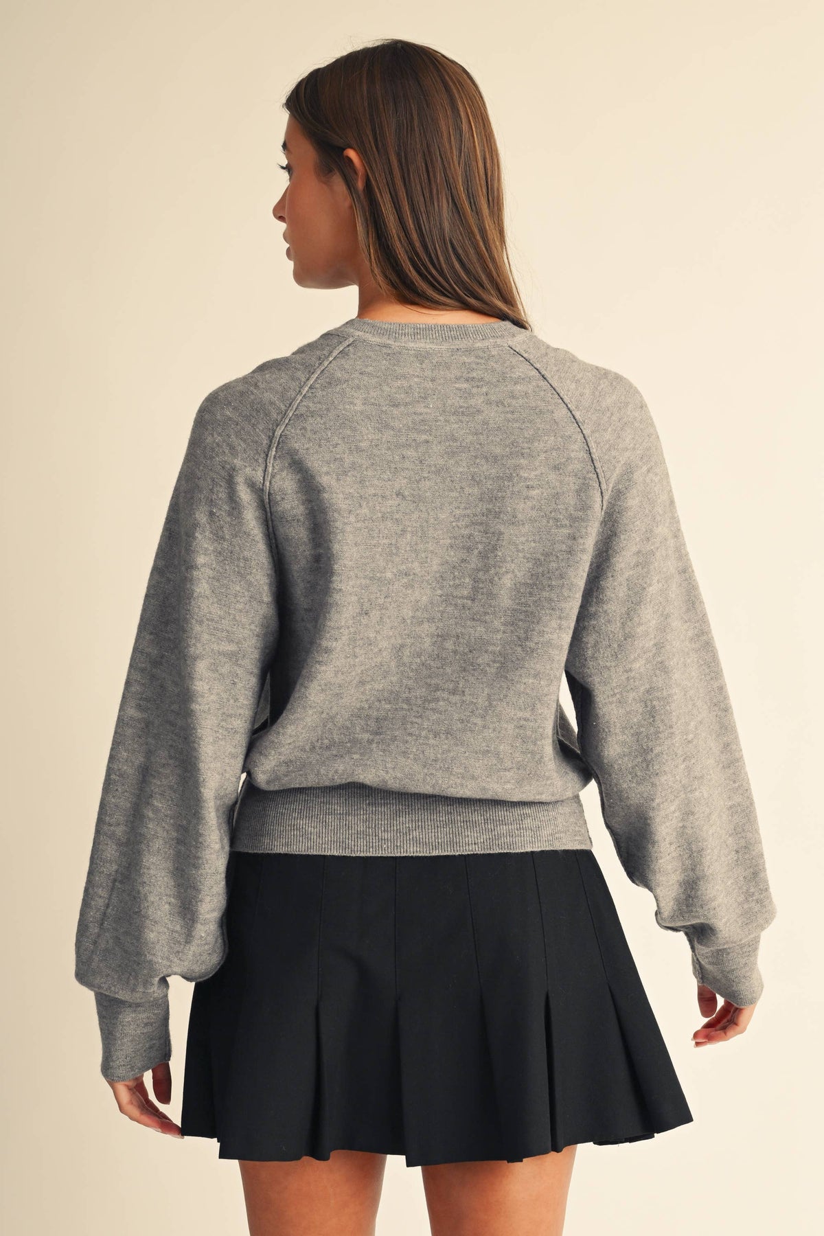 Knit Henley Pullover Sweater