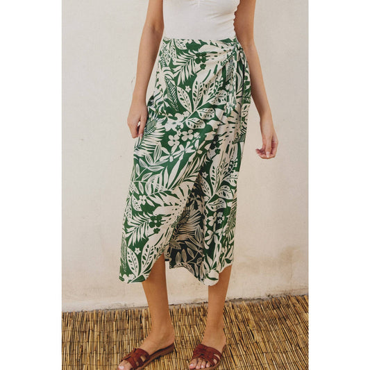 Ibiza Floral Wrap Skirt