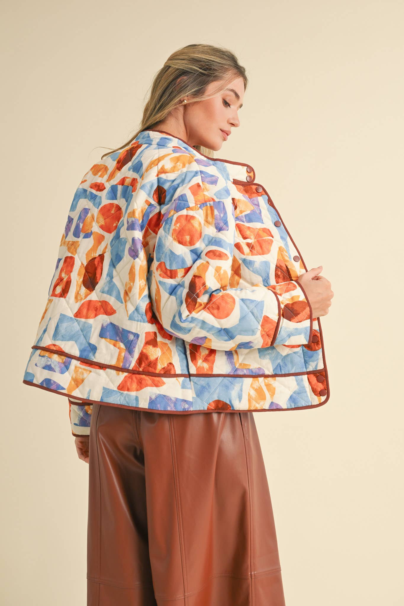 Watercolor Quilted Jacket