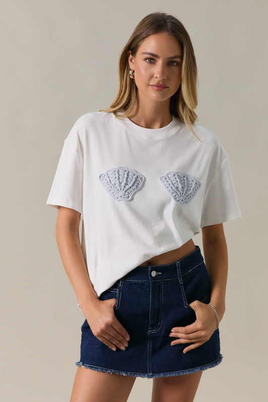Crochet Sea Shell Tee