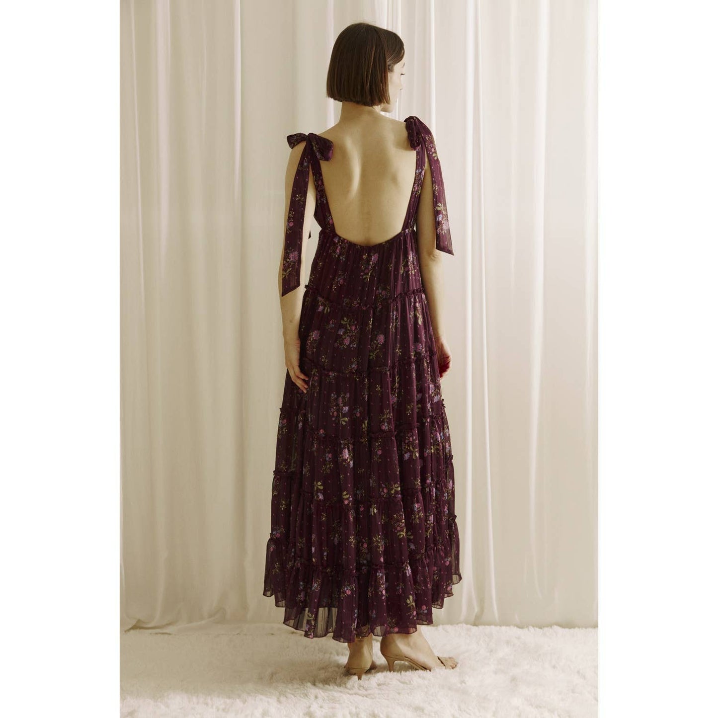 Floral Tiered Ruffle Maxi Dress