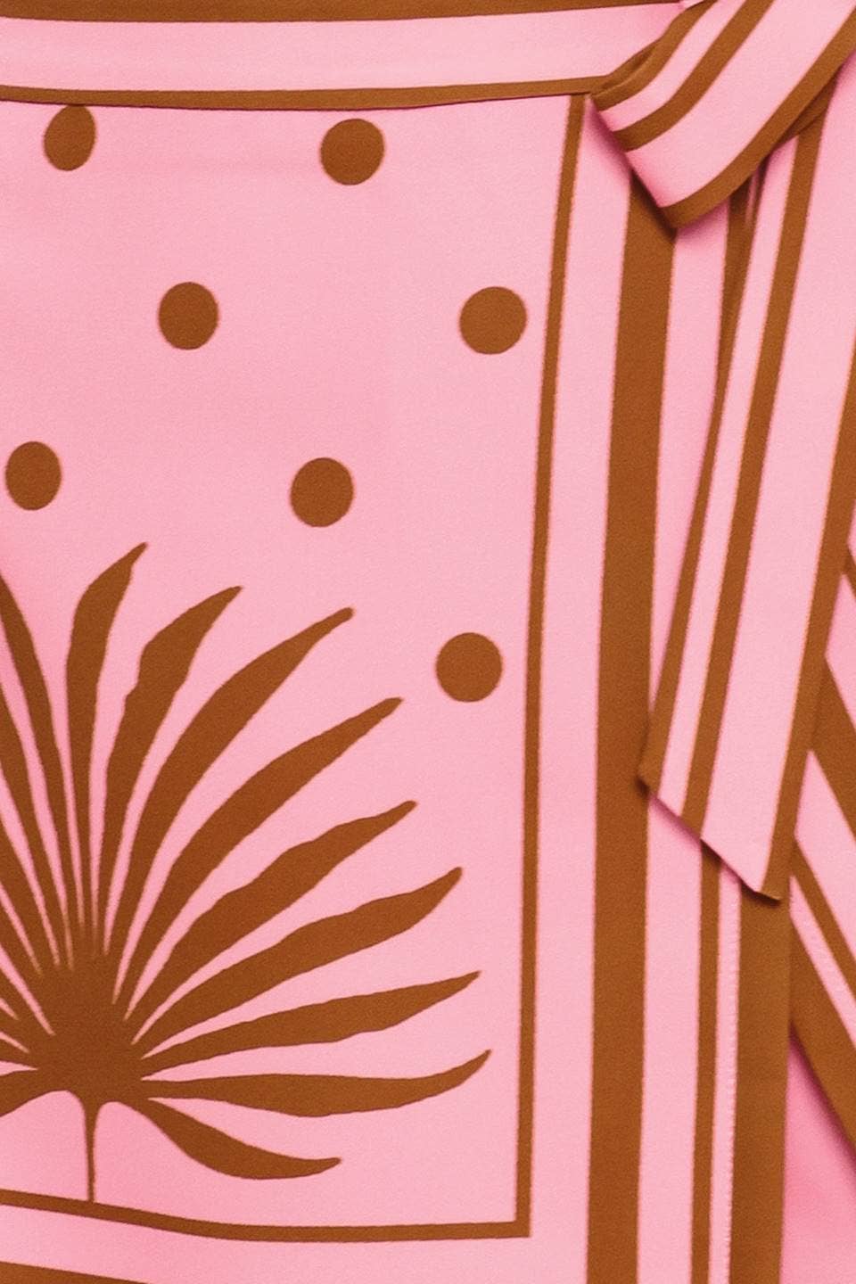 Palm Print Wrap Skort
