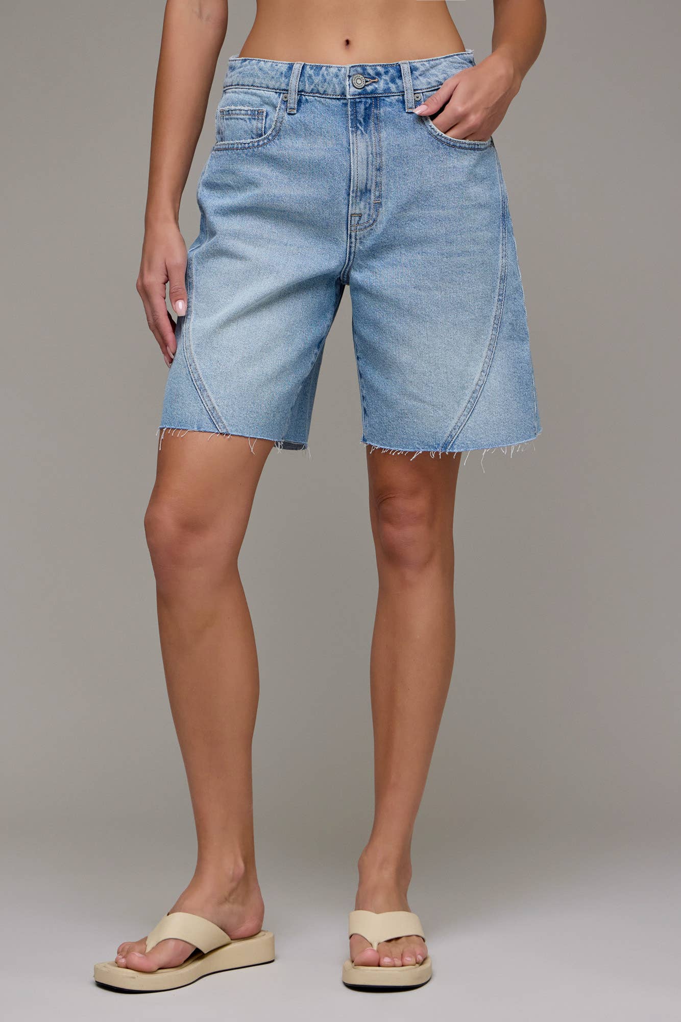 8"  Baggy Denim Shorts