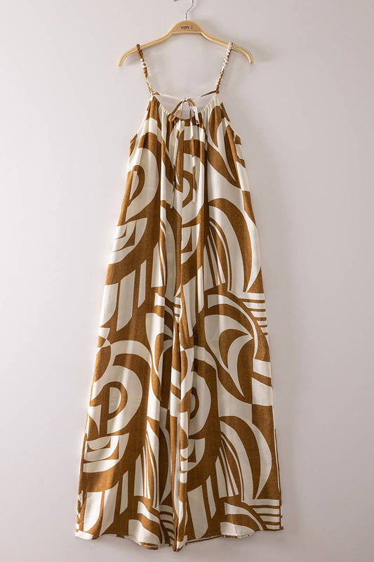 Geometric Wide Leg jumpsuit