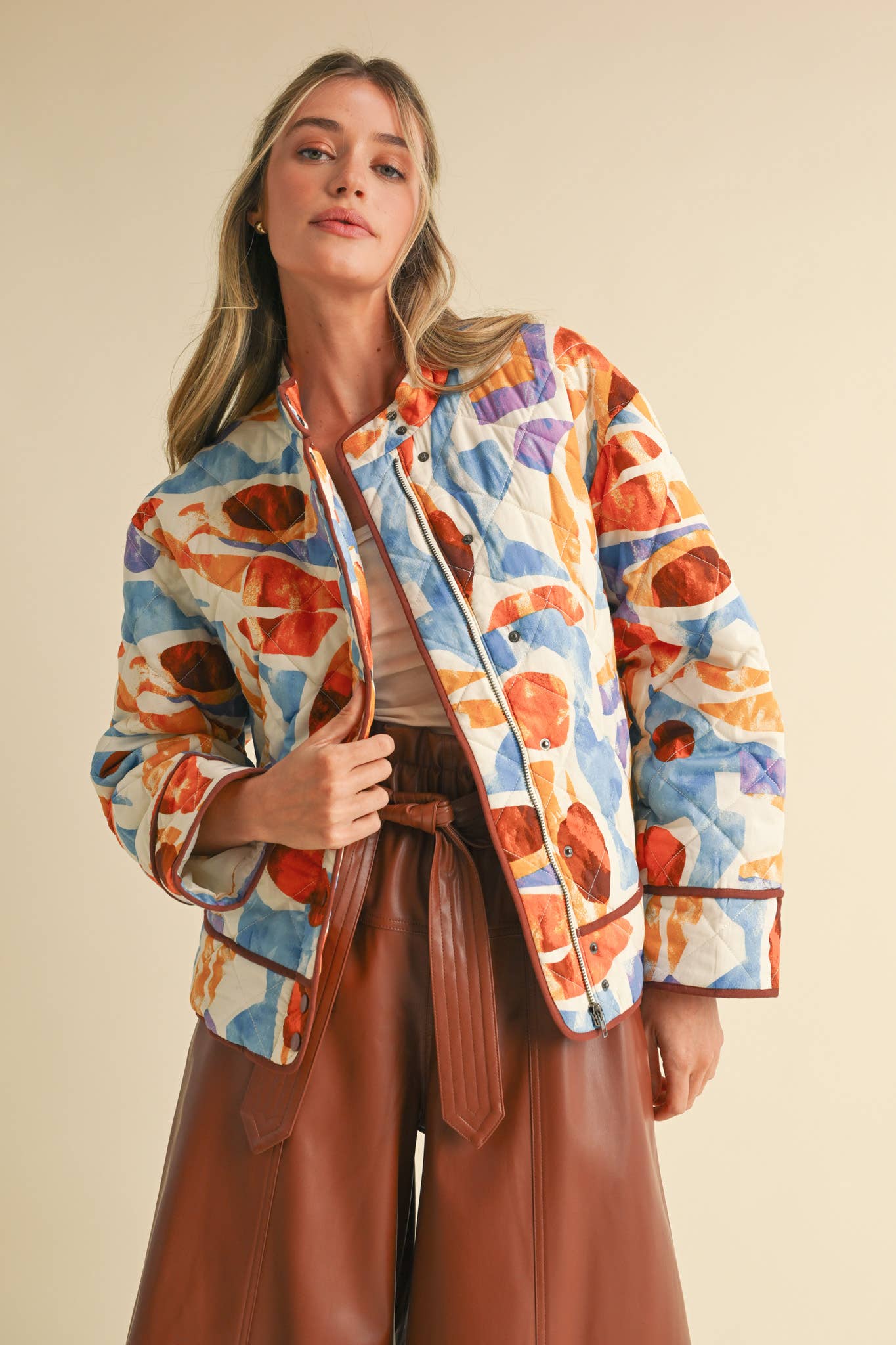 Watercolor Quilted Jacket