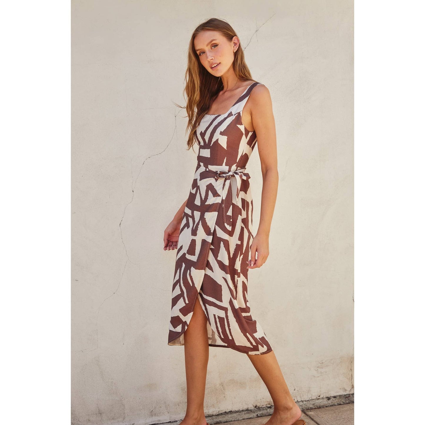 Tulip Hem Wrap Dress