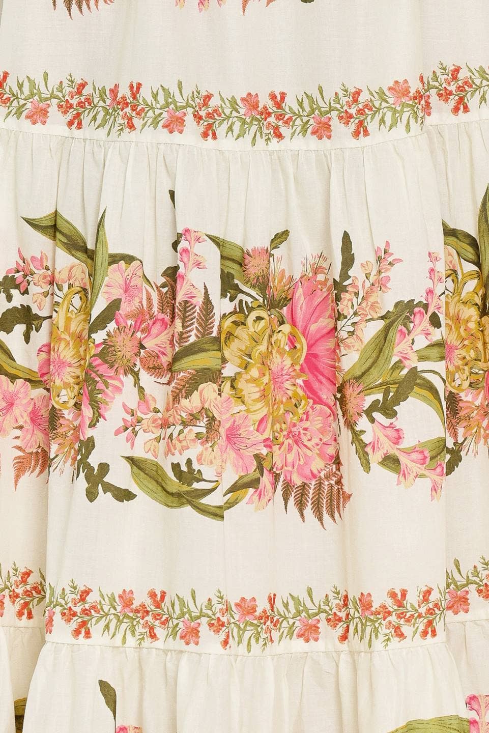 Floral Tiered Woven Maxi Skirt