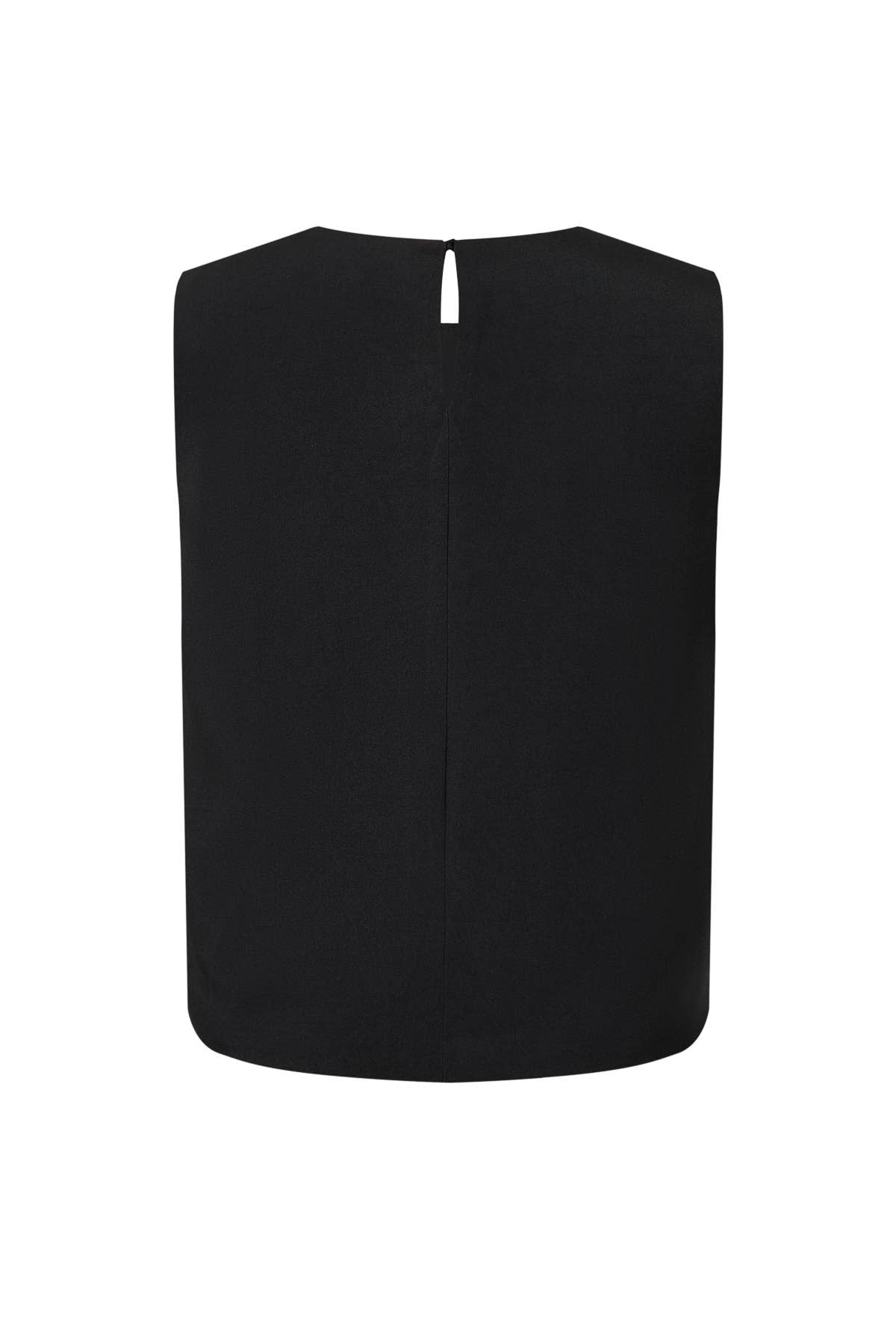 Sleeveless Woven Top with Buttons