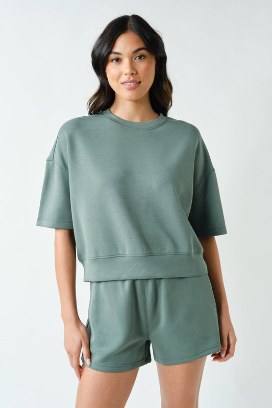Cropped Scuba Top