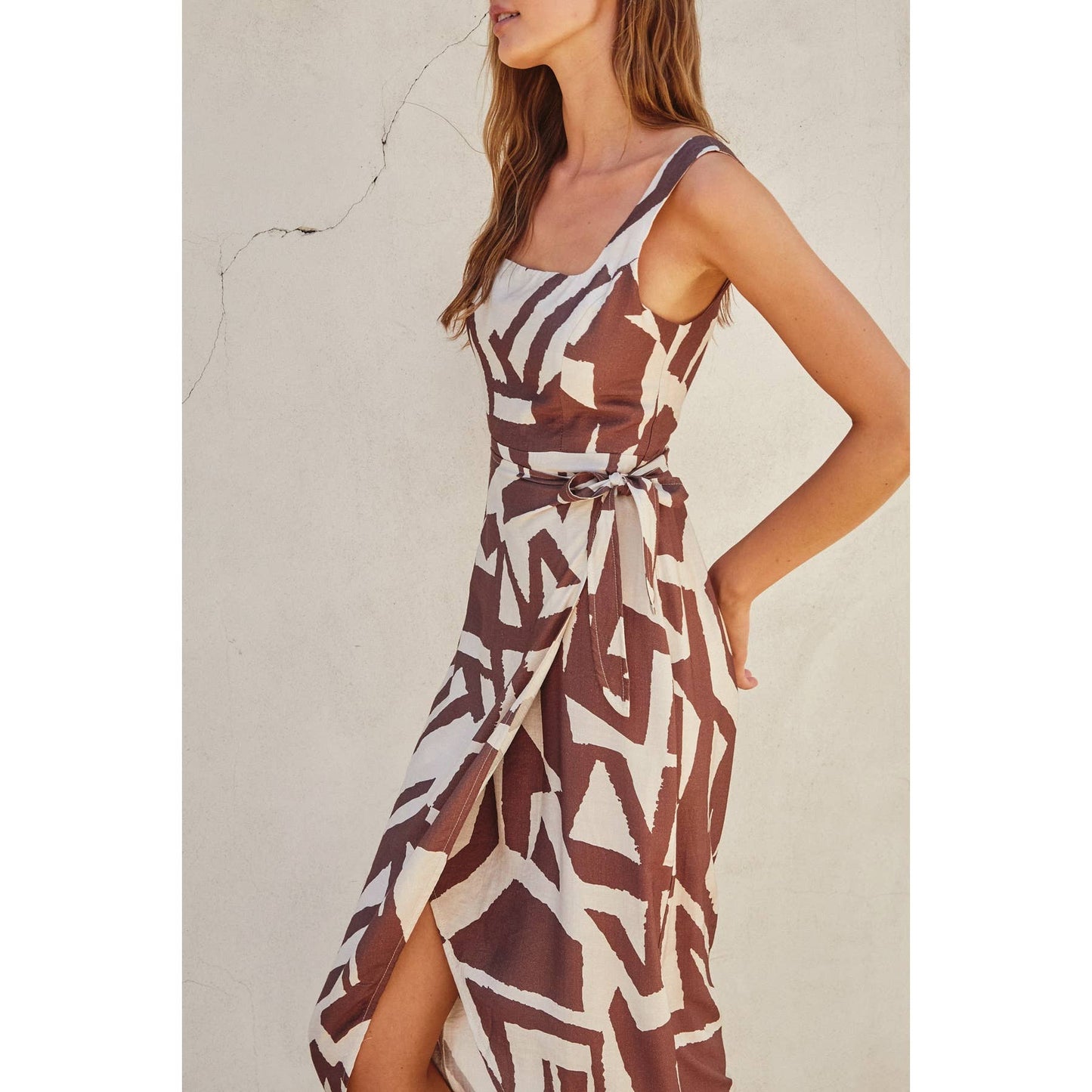 Tulip Hem Wrap Dress